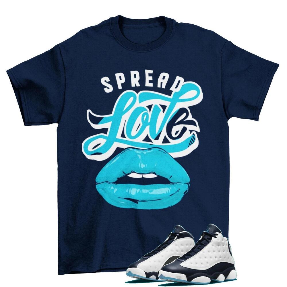 Spread Love Shirt To Match Air Jordan 13 Retro Obsidian 414571-144